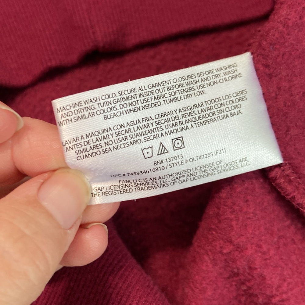 Gap Raspberry Hoodie - Picture 6 of 9